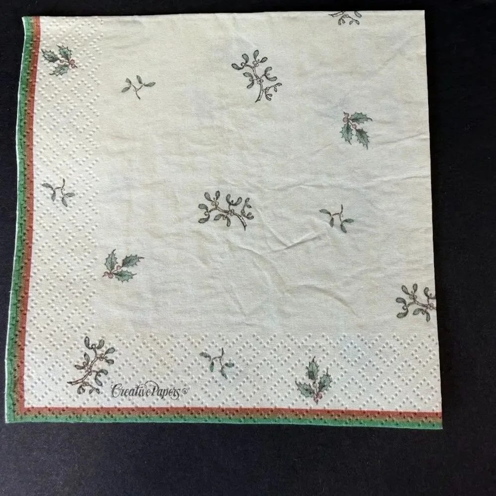 Lot of New & Open Spode Christmas Tree Paper Napkins-Beverage, Luncheon, Dinner